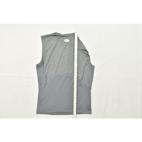 Men's Under Armour HeatGear Gray Sleeveless Compression Shirt Size 3XL - Picture 5 of 8